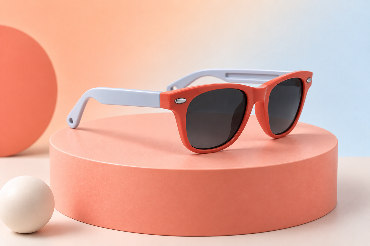 Coral Rush - Red white Sunglasses