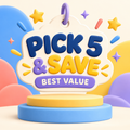 Pick 5 & Save - Best Deal Charm Bundle