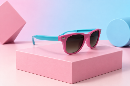 Bubble Splash - Pink & Aqua Sunglasses