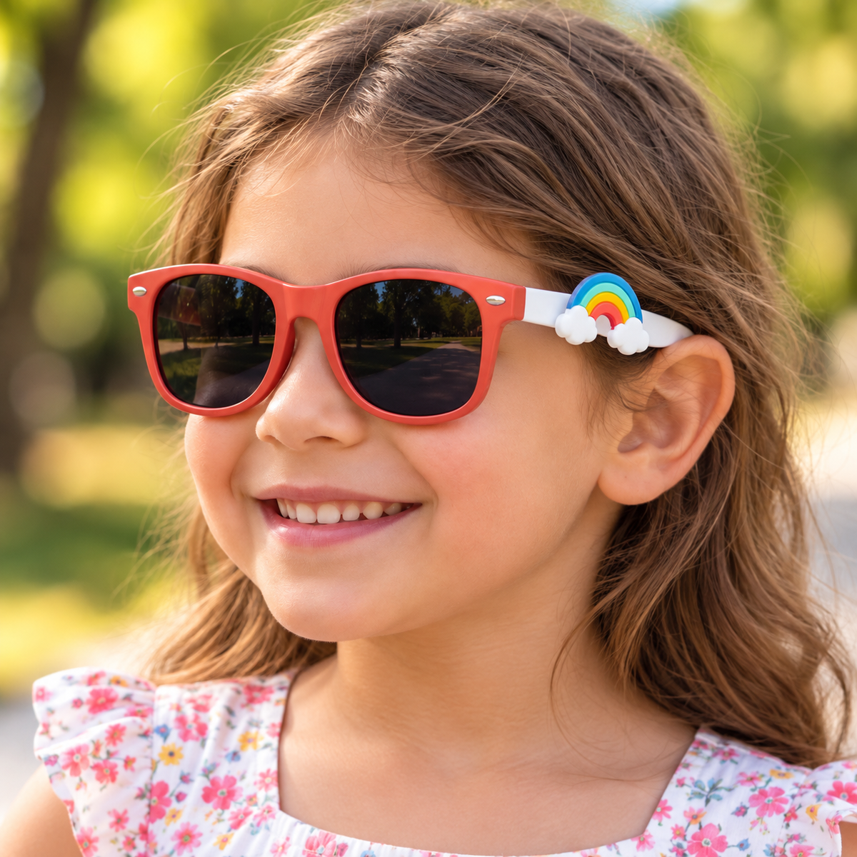 Coral Rush - Red white Sunglasses